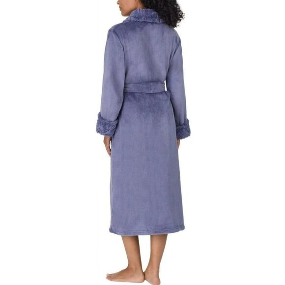 Carole Hochman Women's Shawl Collar Plush Robe SMALL - Picture 4 of 10